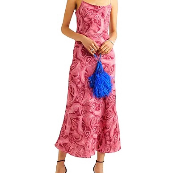 16arlington Pink Sleeveless Midi Dress